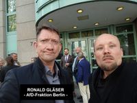 Ronald Gl&auml;ser (Afd) und Billy Six